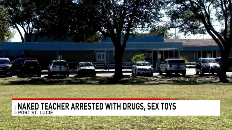 Naked teacher caught inside elementary school with sex toys