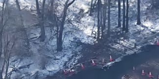 Massive Sinkhole Swallows Part of Wharton, New Jersey massive sinkhole in Wharton New Jersey