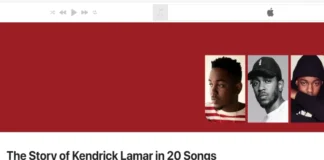 Apple Music Unveils the Story of Kendrick Lamar in 20 Songs Ahead of the Super Bowl Apple Music Kendrick Lamar Super Bowl playlist