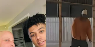 Blueface Seen Playing Basketball Solo in Prison Yard Blueface playing basketball alone in prison