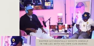 Rapper Accidentally Shoots Himself in the Leg with His Own Gun During Live Interview rapper accidentally shoots himself in the leg during interview
