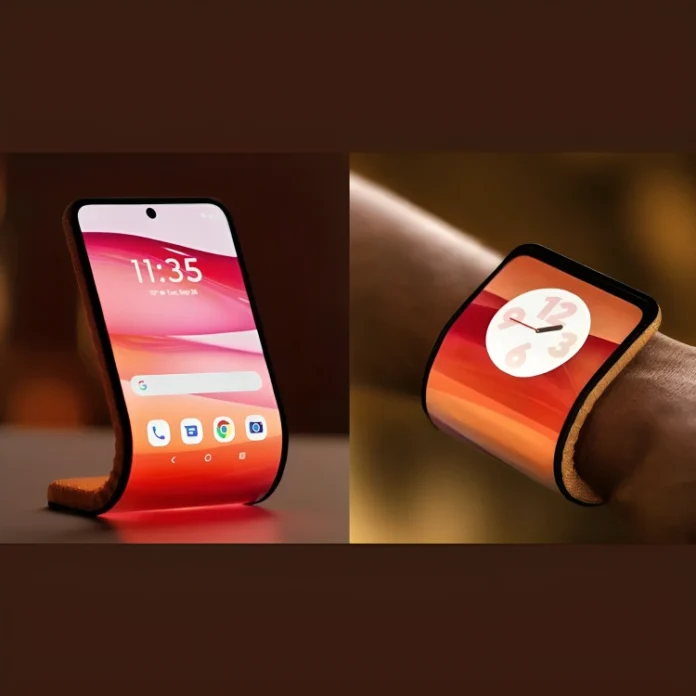 Motorola bendable phone that can wraps around wrist