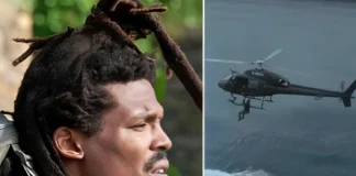 Watch Cam Newton Leap from a Speeding Boat into a Helicopter Cam Newton jumps from boat to helicopter