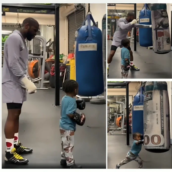 floyd mayweather grandson training
