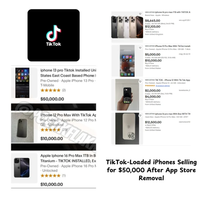 iPhones with TikTok Installed Are Selling for $50,000 on eBay