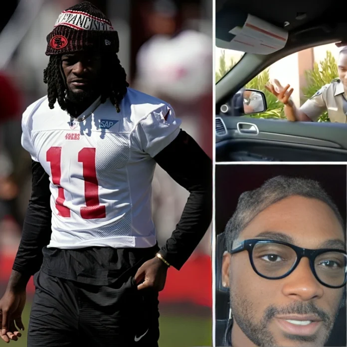 Brandon Aiyuk pulled over by cop