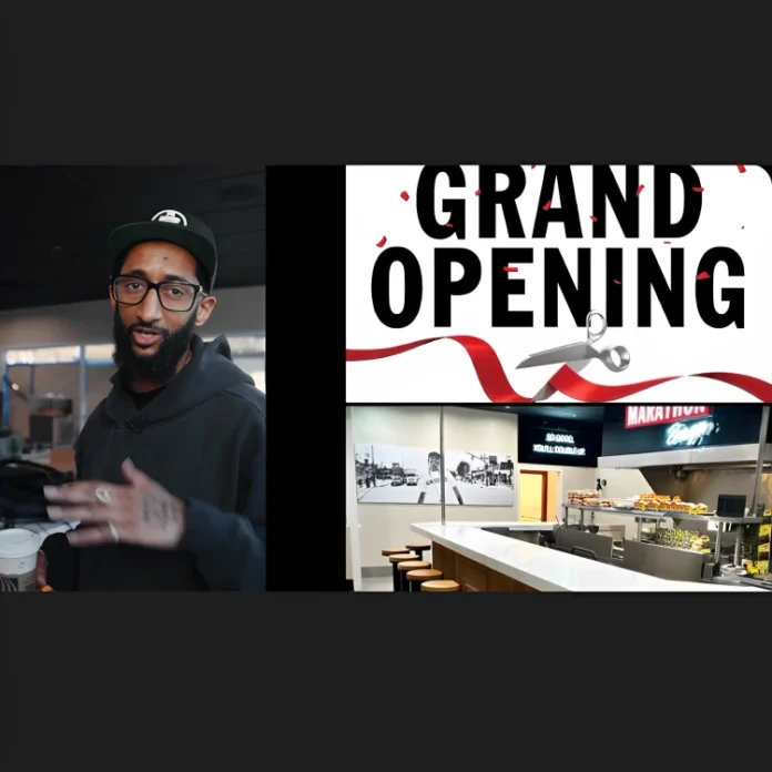 Blacc Sam Marathon burger opening date