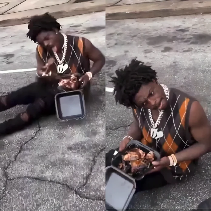 Kodak Black eating chicken video viral