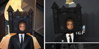 Man Roasts Jaden Smith’s Grammys Outfit Jaden Smith castle hat Grammys
