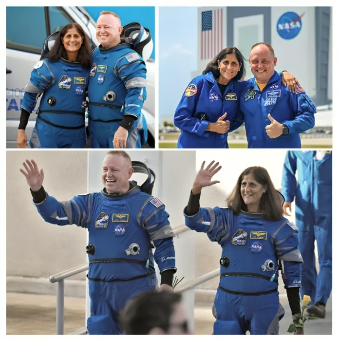 Astronauts returning to Earth after 9 months in space