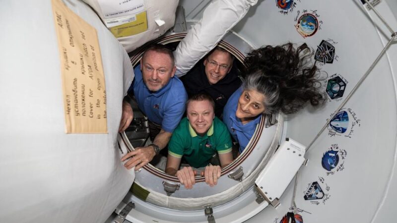 What happens during a 17-hour descent from space