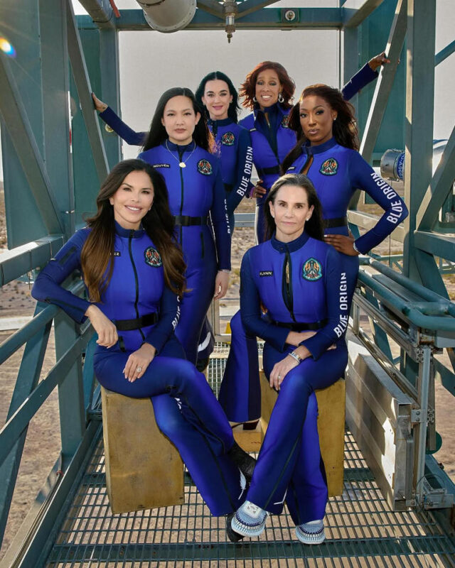 celebrity reactions to blue origin space trips