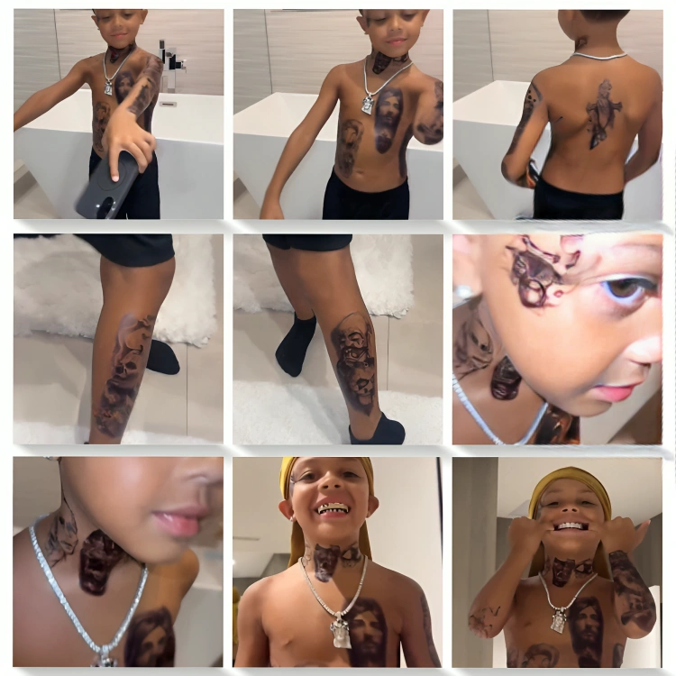G Herbo & Ari’s Son Yoshon Flaunts Birthday Tattoos at 7