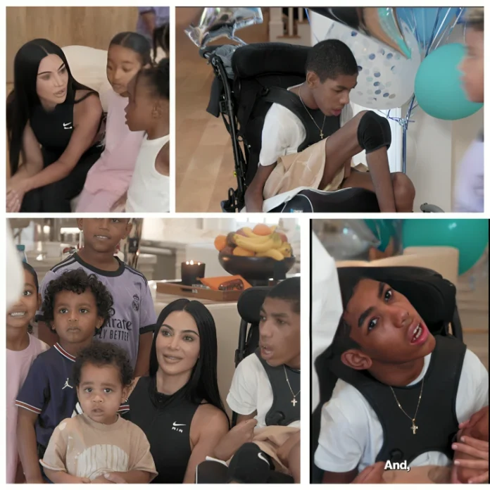 kim kardashian kids reaction to disabled family member