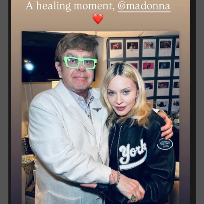 did madonna and elton john make peace