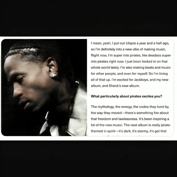travis scott pirate themed album