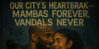 Kobe and Gigi Bryant Mural Vandalized in Downtown LA With Graffiti kobe and gigi bryant mural vandalized downtown la