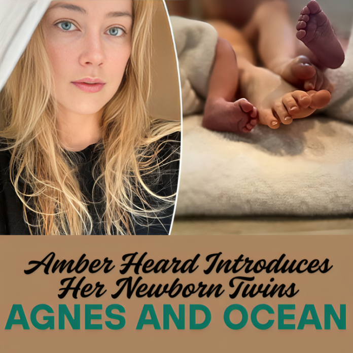 amber heard twin baby names agnes and ocean