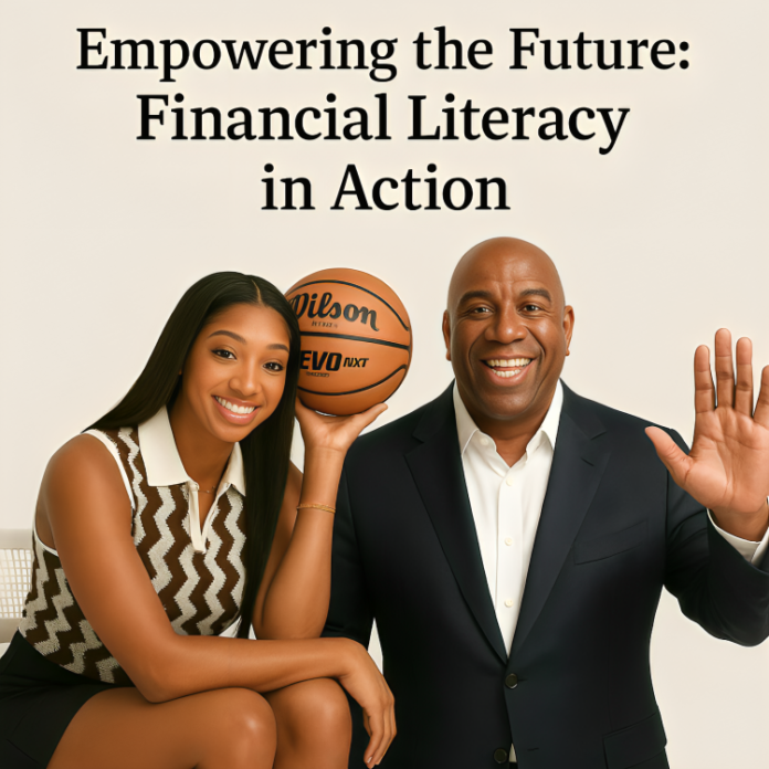 magic johnson angel reese financial literacy program