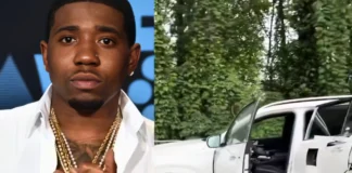 YFN Lucci Honors Lost Friend by Turning Maybach Crime Scene Into a Moving Memorial yfn lucci maybach memorial shooting location