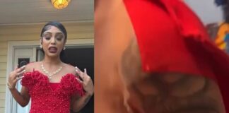 Scammed? Prom Dress Designer Allegedly Swapped $1,000 Gown for Cheap Temu Dress woman scammed by designer with temu prom dress