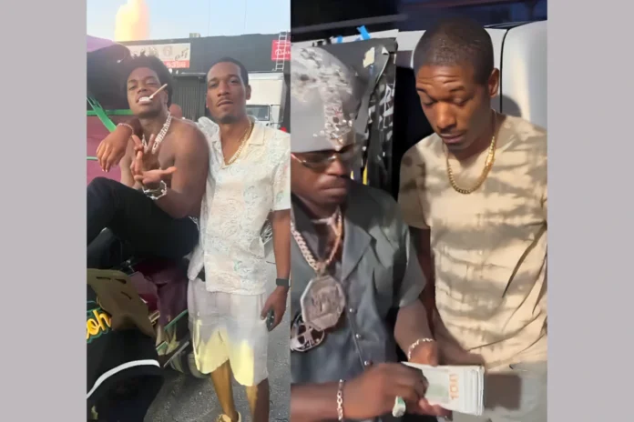 kodak black gives money to song producer