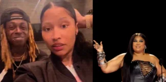 Lil Wayne Reacts After Lizzo Calls Him Her GOAT During Nicki Minaj’s Live lil wayne reaction to lizzo calling him goat