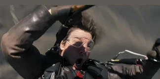 Tom Cruise Skydives 16 Times with a Parachute on Fire — Watch the Epic Stunt from ‘MISSION IMPOSSIBLE: THE FINAL RECKONING’ tom cruise skydiving stunt mission impossible final reckoning