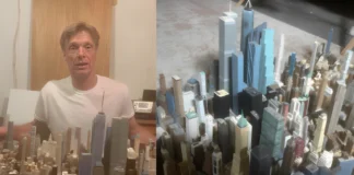 21 Years, 1 Million Tiny Buildings: How One Man Recreated New York City by Hand man builds wooden replica of new york city