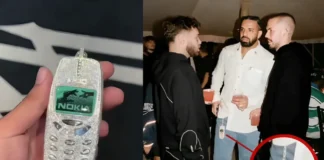 Drake Shows Off $125K Diamond Nokia Gifted by Adin Ross drake iced out nokia phone adin ross gift