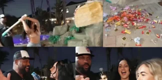 Rampage Jackson Embarrassed by Adult-Filled Piñata Trick Pulled by Diddy diddy piñata prank on rampage jackson at party