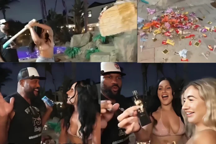 diddy piñata prank on rampage jackson at party