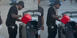 Watch: Montana 700’s Lamborghini Runs Out of Gas in the Middle of Chaos rapper montana 700 lambo runs out of gas