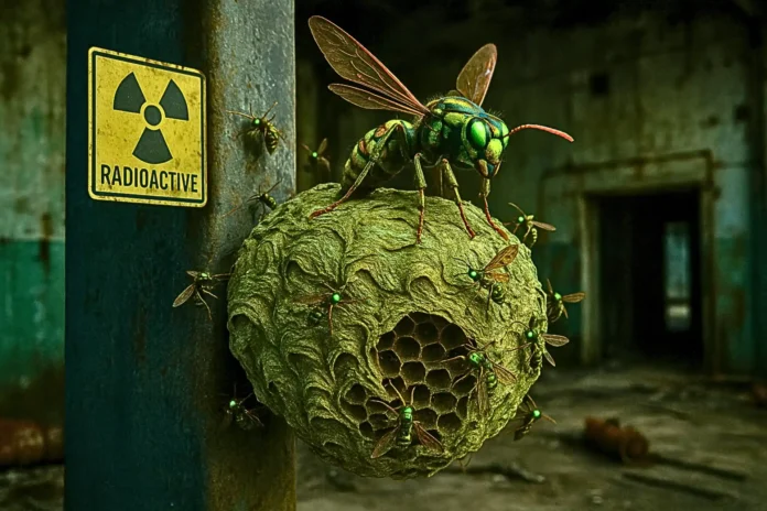 radioactive wasp nest found at nuclear site