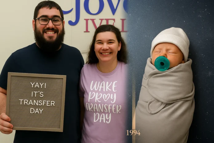 oldest baby born from frozen embryo