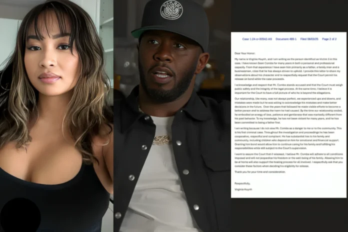 letter to court by gina huynh diddy defense