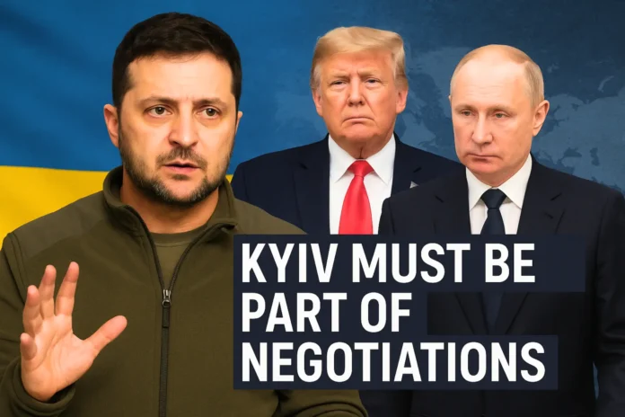 Ukrainian President Volodymyr Zelenskyy is dismissing and rejecting the planned Alaska meeting