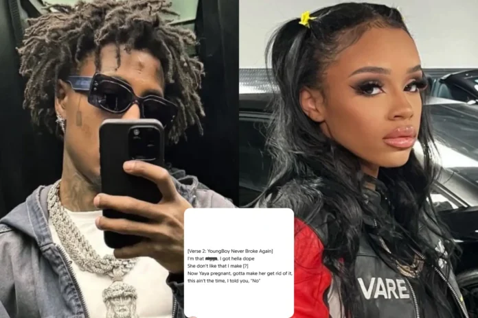 NBA YoungBoy seemingly confirmed that Yaya Mayweather is pregnant