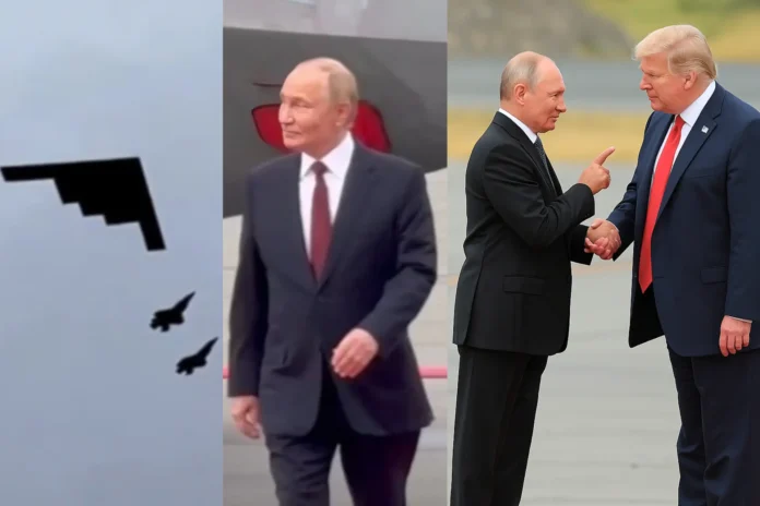 President Trump and Russian President Vladimir Putin shake hands
