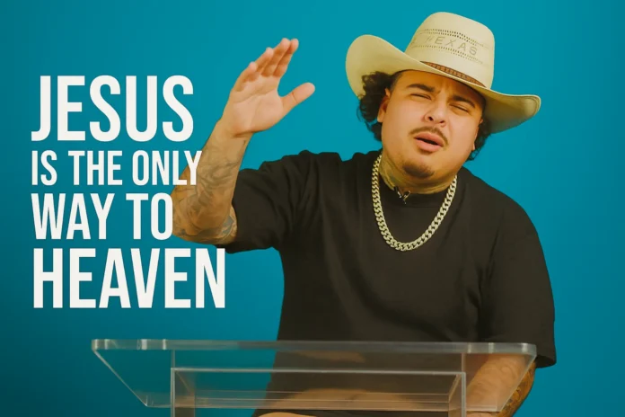 Rapper OT Mexican takes time during his speech to let everyone know Jesus is the ONLY way to get to Heaven