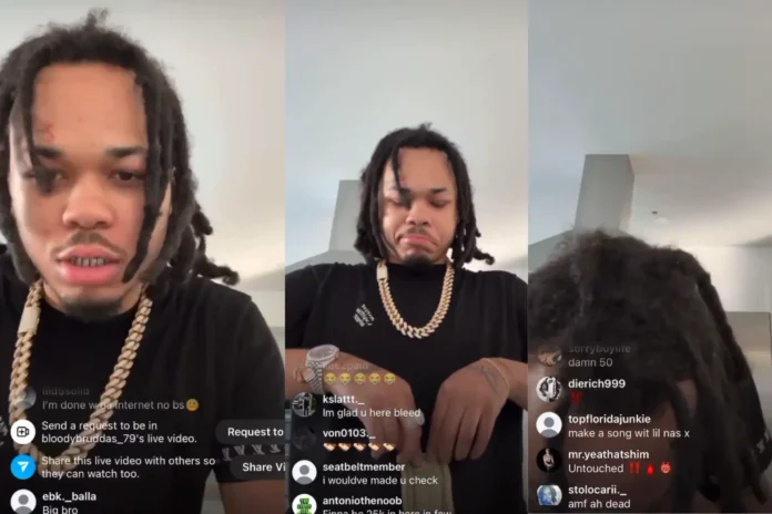 Bloodhound Q50 snorts a line of coke on Instagram live