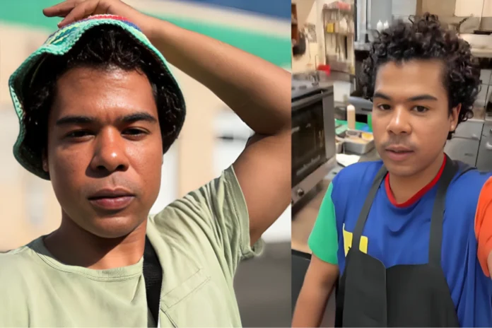 ILoveMakonnen working at restaurant