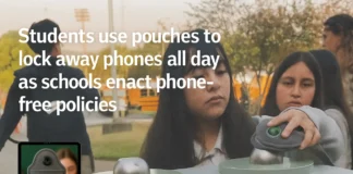 Nationwide: Schools Lock Student Phones in Yondr Pouches Schools across the country are requiring students to lock their phones in a phone pouch