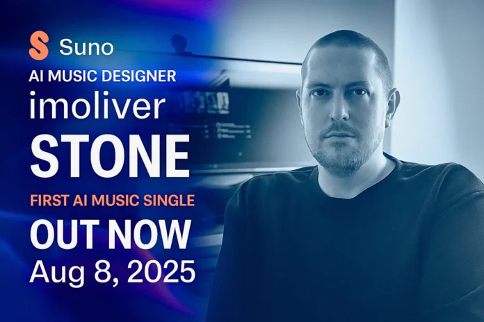 AI music platform, Suno, and their biggest AI music designer, @ImOliverCom releases debut single