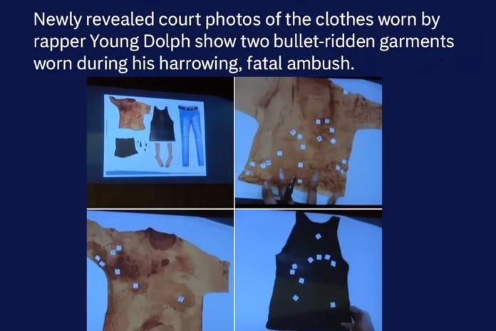 Photos of the clothes Young Dolph wore on the day he was ambushed and killed