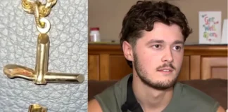 Gold Cross Necklace Deflects Bullet, Saving Man’s Life in Shocking Incident man saved by gold cross necklace from bullet