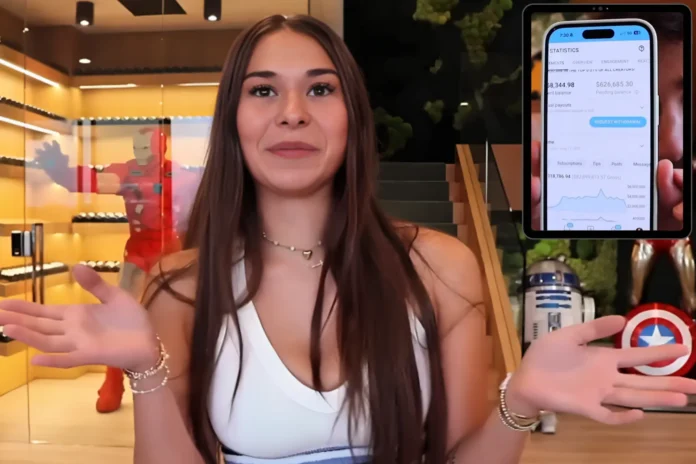 Sophie Rain had David Dobrik shook after showing him proof she made nearly $83 million