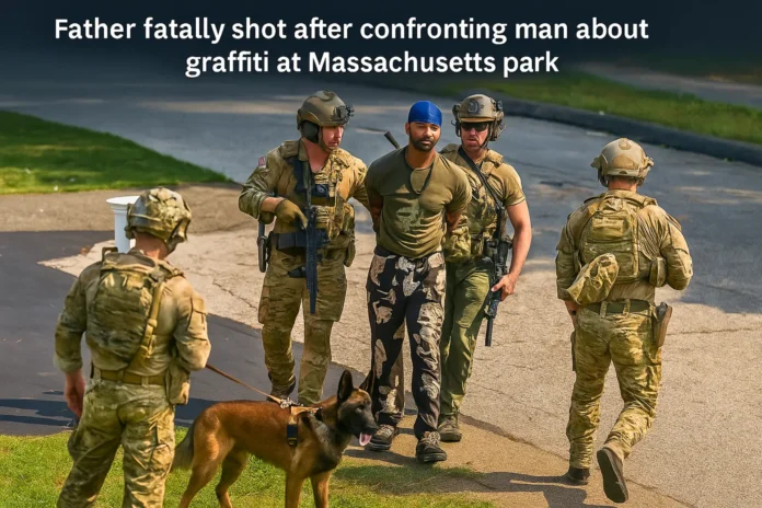 Father fatally shot after confronting man about graffiti