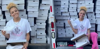 Nashville Teacher Gifts 100 Free Air Force 1s on First Day of School nashville teacher gives students free air force 1s