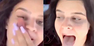 Unbelievable Viral Skill: Woman Touches Her Eyes With Her Tongue woman touches her eyes with tongue video